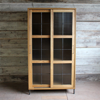 a.depeche cadeal　slide　glass　cabinet　high