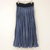 Marqet de BRODEUSE Cotton linen denim Skirt